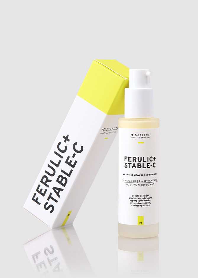 FERULIC + STABLE-C / antiaging moisturizer with ferulic acid and stable vitamin C 30ml